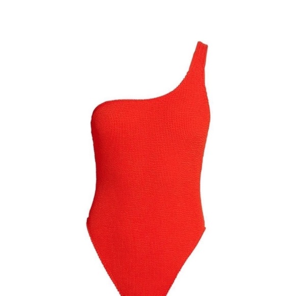 GOOD AMERICAN Always Fits One-Shoulder One piece crinkle Swimsuit New with Tags - Picture 3 of 7